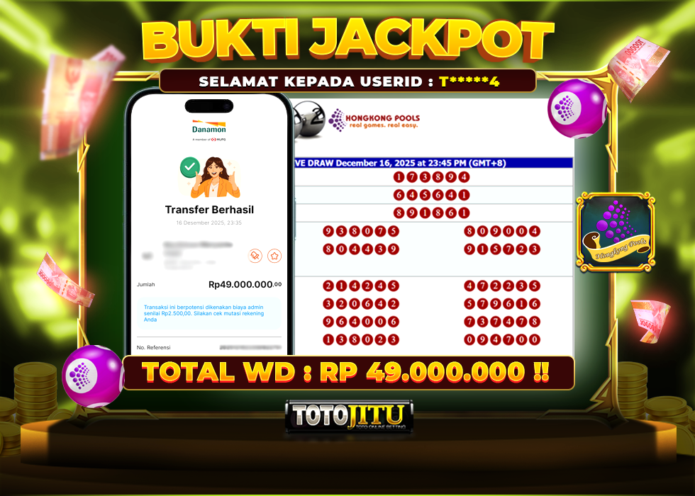 HONGKONG JACKPOT ON FIRE — MENANG CEPAT, BAYARAN TANPA TERTUNDA!